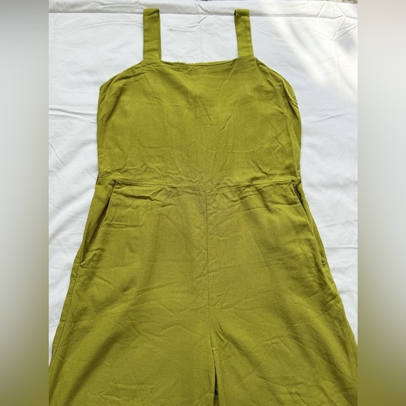 Monteau Los Angeles Women’s XL Jumpsuit Lime Green Trendy Casual Fashion Top - Picture 8 of 14